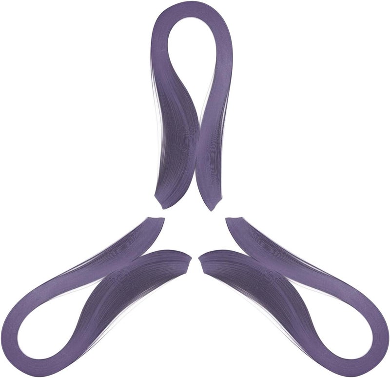 silllule 360Pcs Paper Quilling Strips 3mm (1/8inch) Width 54cm (21inch) Length Strips Quilling Art Paper, Single Color Quilling Strips Paper for Art,Parper Craft Decorating,Paper Hand Craft (Light Purple) - Image 1